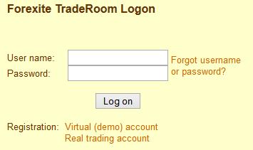 You just click on the Forgot username or password? link on the TradeRoom logon page. You will be redirected to the page with two sections. The first group (see the pic.