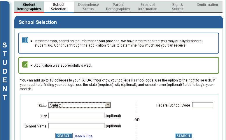 prompted, sign the application with your PIN If eligible, use the IRS Data Retrieval option to import 2011 IRS Income Tax data to the FAFSA (see next page for more information) FOTW gives assistance