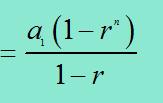 If you know: n = # of terms a 1 = 1st term r = ratio EXAMPLES #8 and #9 - Find the sum