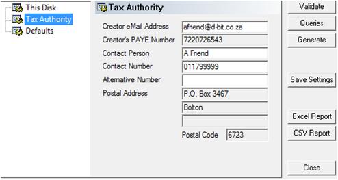 57 Tax Year End Guide - Preparation And Procedures For Tax Year End 2012 This screen is obligatory, and only need be advised if you wish the system to make certain defaults while creating the