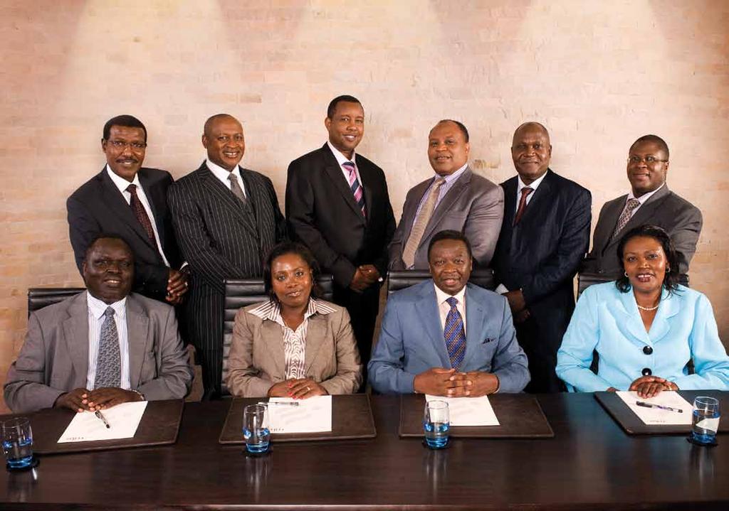 8 ANNUAL The Management Team REPORT & FINANCIAL STATEMENTS FOR THE YEAR ENDED 30 JUNE 2010 Seated (from left to right) Lawrence Yego Laurencia K. Njagi Eng. Joseph K.
