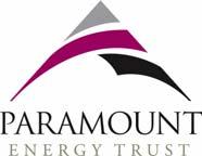 NEWS RELEASE PARAMOUNT ENERGY TRUST ANNOUNCES AGREEMENT FOR THE ACQUISTION OF CAVELL ENERGY CORPORATION May 26, 2004 - Paramount Energy Trust ( PET or the Trust ) (TSX PMT.