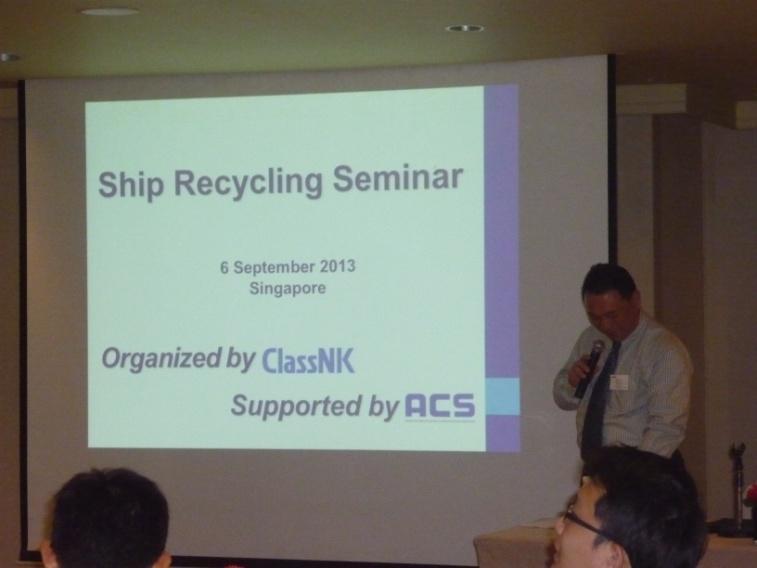 half-day Ship Recycling Seminar in Singapore with