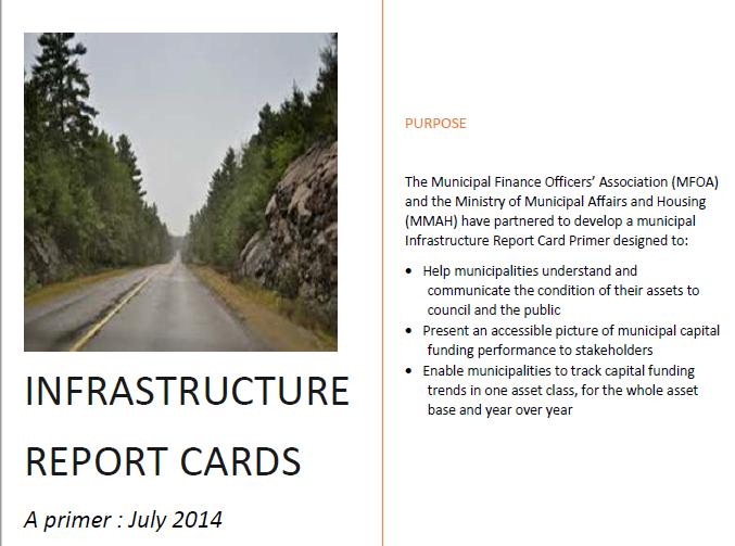 Resources - Infrastructure Report Card www.mfoa.on.