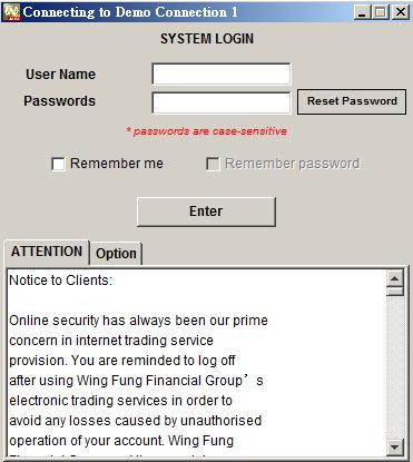 3) Input Password 4) Then click Login JAVA shortcut login 1) Client should agree Notice to Clients 2)
