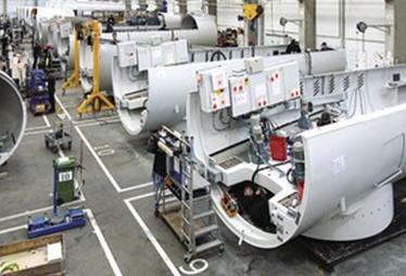 Attracting Industry Turbine Nacelle Assembly Contains over 3000 components Several components suppliers already based in Ireland CG Power Systems ABB Siemens Labour Requirement =