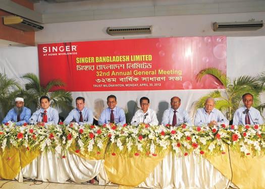 Auditors Report to the Shareholders of Singer Bangladesh Limited We have audited the accompanying financial statements of Singer Bangladesh Limited (the company), which comprise the statement of