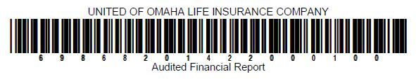 United of Omaha Life Insurance Company A Wholly Owned Subsidiary of (Mutual of Omaha Insurance Company) Statutory Financial Statements as of December 31, 2014 and