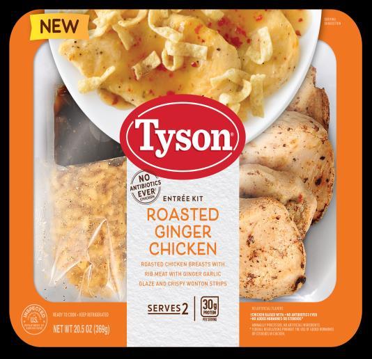 Tyson Frozen Meal Kits bringing fresh to frozen Tyson Chef Inspired Meal Kits, offering simple, honest
