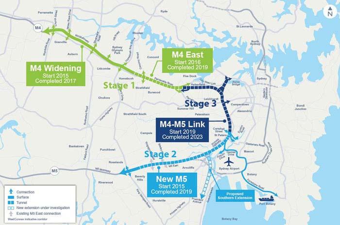 12 mil tonnes of freight annually will transit along the rail corridor WestConnex (Sydney) - Australia s largest transport infrastructure project at