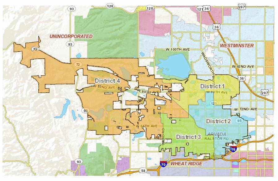 Appendix G: Maps of Council Districts and Police Sectors Below are maps of the Arvada Council Districts and