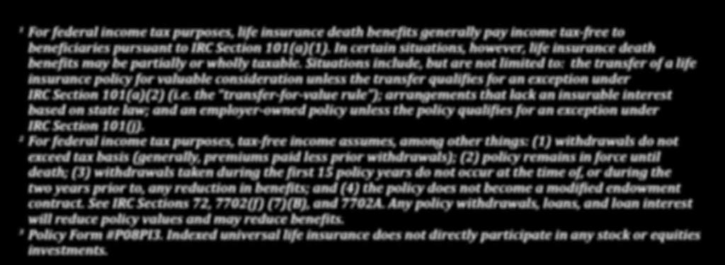 :::1 Benefits of Indexed Universal Life Insurance Protect your family and assets with life insurance proceeds that are paid tax-free 1 at the insured s death.