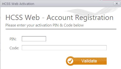 First Use Account Activation Click on Activate Your Account Complete with the given PIN and Code