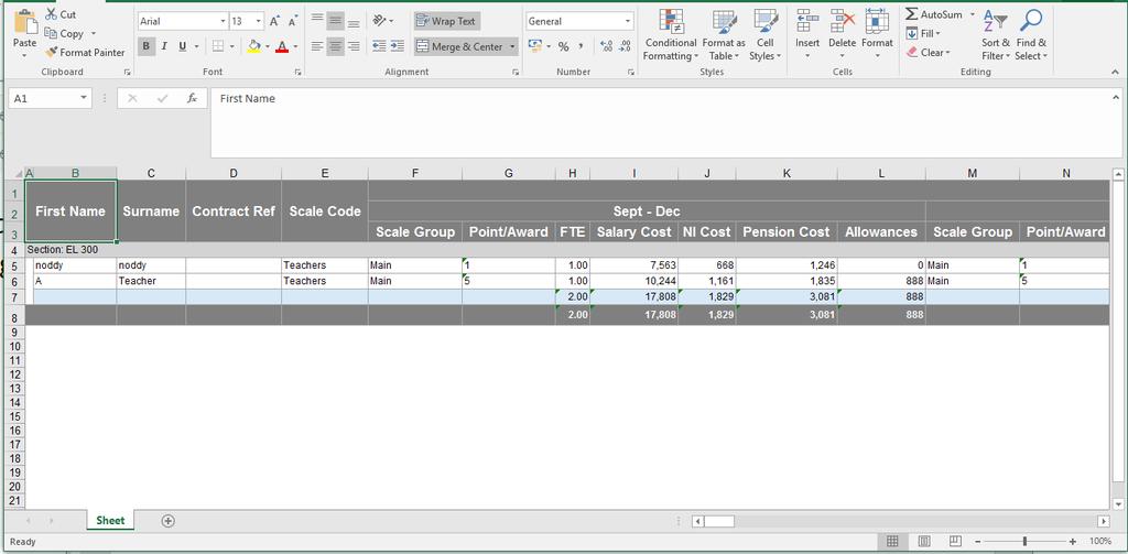 scenario To Export the Report Click on the Export to Excel button Click Open The report displays in Excel Any Excel