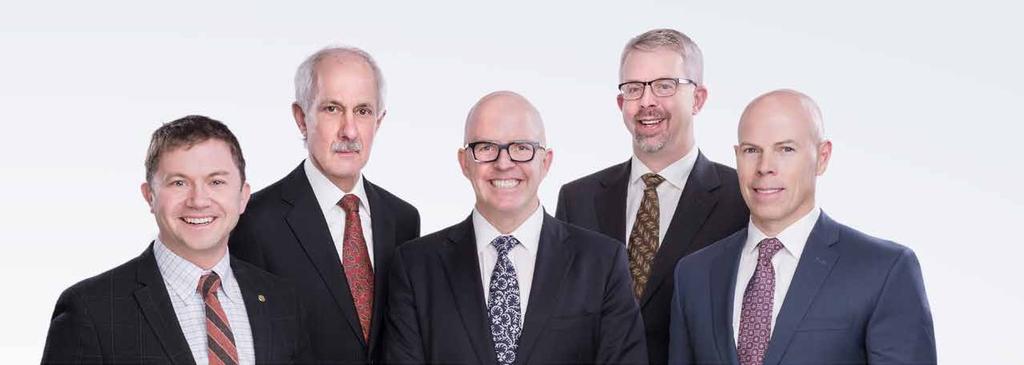 PRESIDENT'S MESSAGE From left to right: Robert Lamond; Michael Stone; Thomas Mullane; David Spyker; Darren Gunderson Over the last 21 years, we have grown production, funds from operations and
