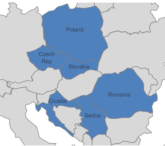 Figure 1: CEE countries to which NEPI Rockcastle will have direct property exposure 2.