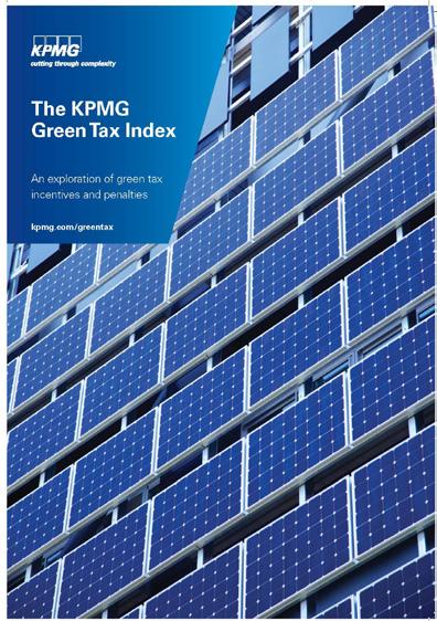 The United States topped the ranking in the use of federal tax incentives for energy efficiency, renewable energy, and green buildings. www.kpmg.