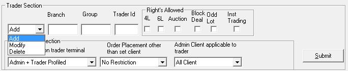 If these fields are ticked then the trader is allowed for trading and if unticked then not allowed for that trader.