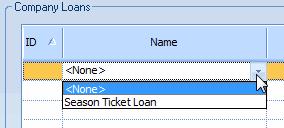 Click the Edit button. Enter the details of the loan into the Create Season Ticket Loan screen.