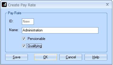 The Hourly Rates and Overtime Factors screen opens: One rate, Basic, is automatically set up in every company. In the Demonstration Company several more have been added.
