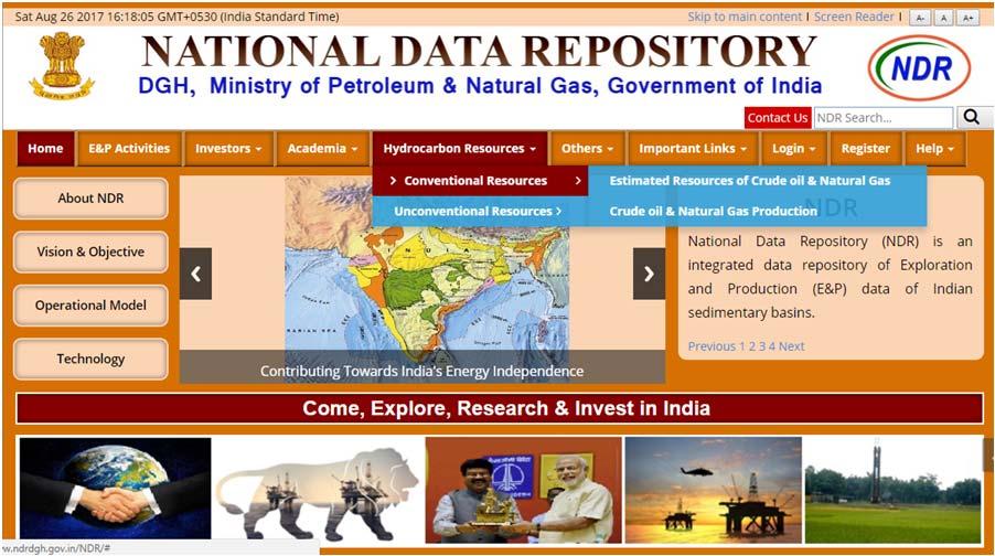 OAL Information Access National Data Repository (NDR) http://www.ndrdgh.gov.