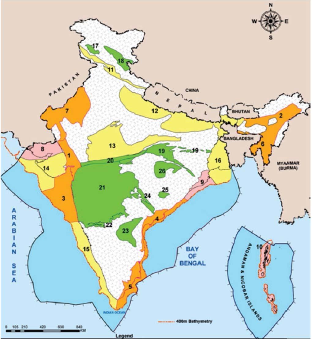 India s Conventional Hydrocarbon Potential 11 7 Himalayan Foreland 150 MMT Rajasthan Basin 380 MMT 3.14 Million Sq. Km.