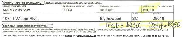 12. How does a dealer handle a customer who paid cash and wants to go to DMV himself to register his vehicle? Is that sales tax collected here and when they get to DMV, its put on our bill?