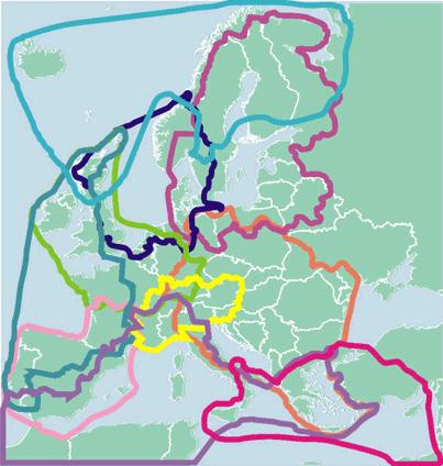 Transnational cooperation programmes in Europe (2000-2006) Northern Periphery Baltic Sea North Sea North-West Europe