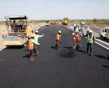 two-lane highway with paved shoulder with an aggregate length of 607 lane kms in two corridors viz. Mathura (U.P.