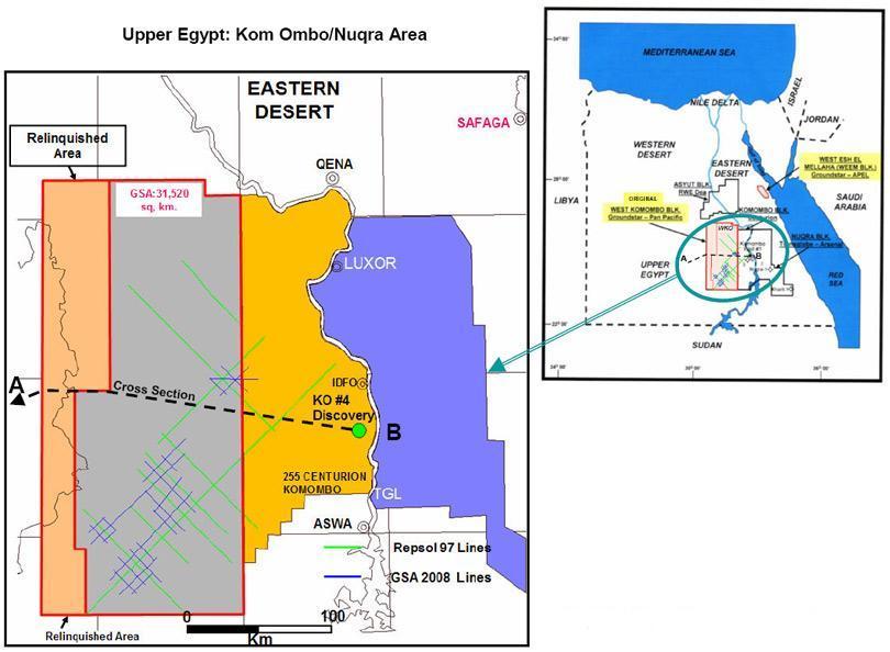 -4- Egypt Groundstar, in conjunction with Energean Oil & Gas, announced on January 4, 2011 the spud of the West Kom Ombo - 1 exploration well on the West Kom Ombo block in Upper Egypt, one of the