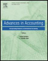 Advances in Accounting, incorporating Advances in International Accounting 27 (2011) 39 53 Contents lists available at ScienceDirect Advances in Accounting, incorporating Advances in International
