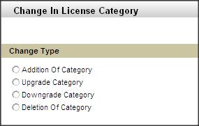 Changes in licensing Category Changes in licensing Category In order to obtain a new corporate Insurance Broker license with changed license category, you need to fill and submit an application form