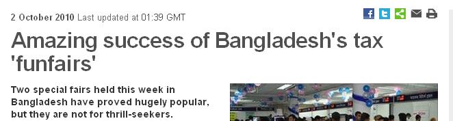 success of Bangladesh's tax