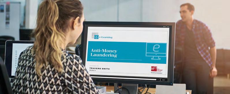Anti-Money Laundering Information Security In association with Travers Smith, this in depth online programme provides employees at all levels with a full overview of anti-money laundering and