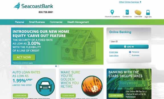 ONLINE BANKING FOR PERSONAL ACCOUNTS ENROLLED IN ONLINE BANKING WITH GULFSHORE BANK: On March 27 th, you can start using Seacoast s Online Banking solutions by following these simple instructions: 1