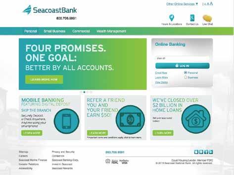 NOT ENROLLED IN PERSONAL ONLINE BANKING? On March 27 th, you can enroll in Seacoast s Personal Online Banking solutions by following these simple instructions: 1 2 Visit SeacoastBank.com.