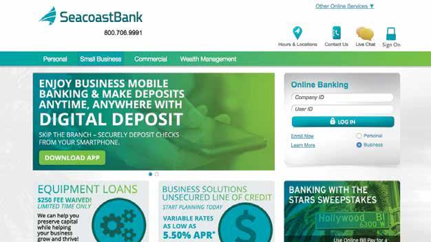 ONLINE BANKING FOR BUSINESS ACCOUNTS ENROLLED IN ONLINE BANKING WITH GULFSHORE BANK: In late March, you will receive login credentials for Seacoast Bank Business Online Banking.