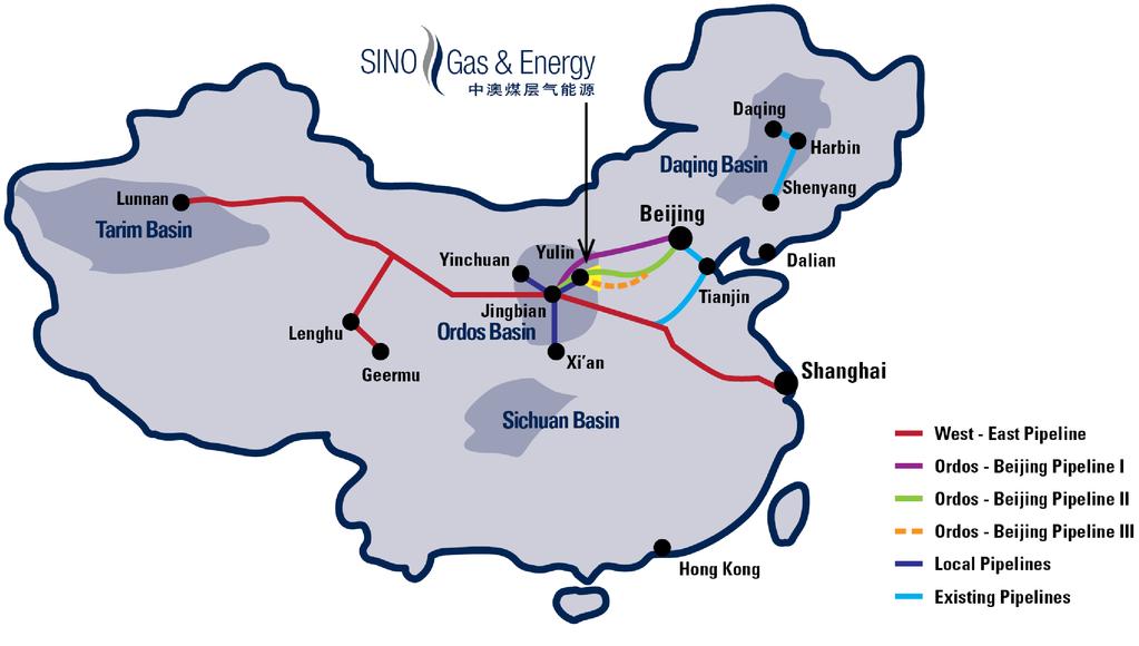 ABOUT SINO GAS & ENERGY HOLDINGS LIMITED Sino Gas & Energy Holdings Limited (Sino Gas, ASX: SEH) is an Australian energy company focused on developing Chinese natural gas assets.