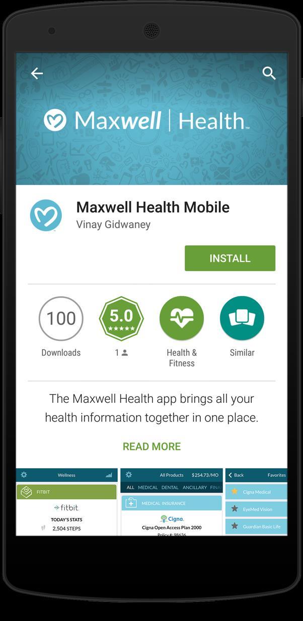 credentials you used to log into Maxwell Health online.