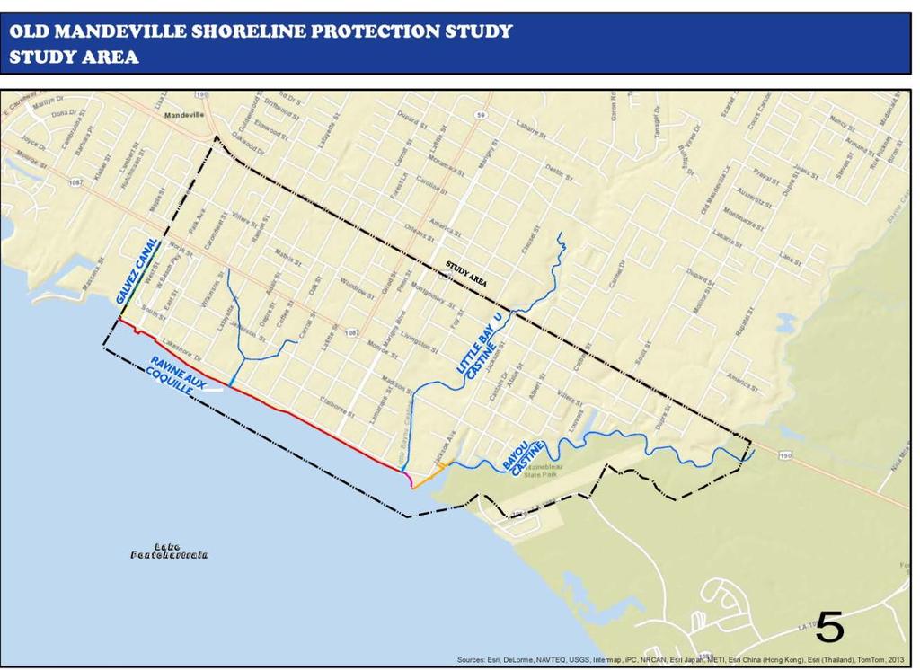 Old Mandeville Shoreline Protection Study 15 Goal: Analyze previously