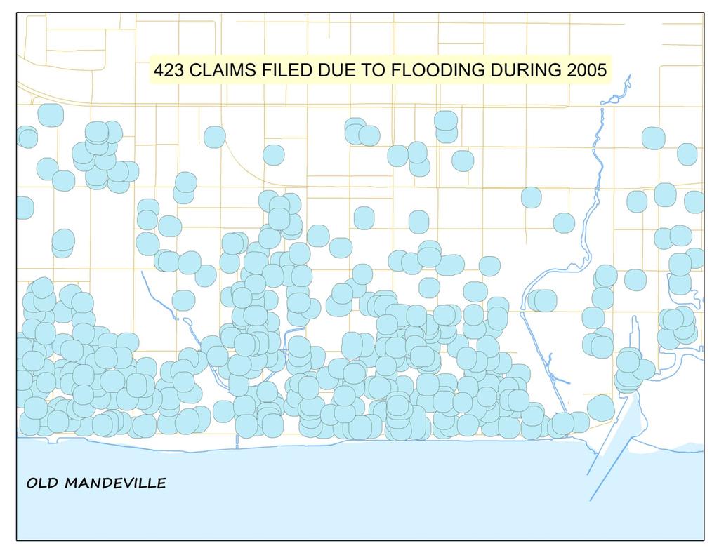 24 423 flood claims filed 2005