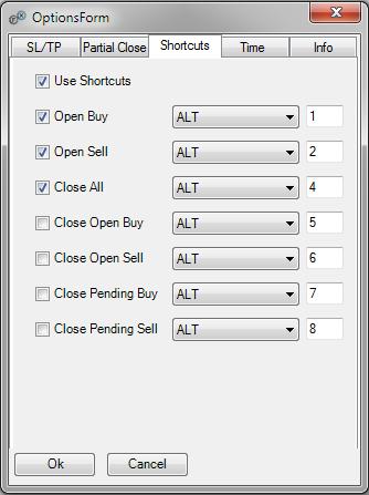 Keyboard shortcuts On the Shortcuts tab, we can assign our own keyboard shortcuts to certain actions.