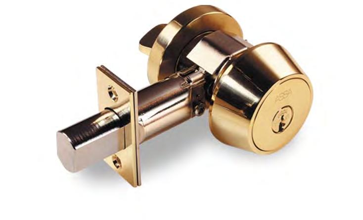 TWIN V-10, TWIN EXCLUSIVE, TWIN PRO, TWIN MAXIMUM, C4 CLIQ Product Catalog & Technical Specifications Page: 42 Deadbolts The ASSA 6000 Series deadbolt is designed to withstand any form of physical