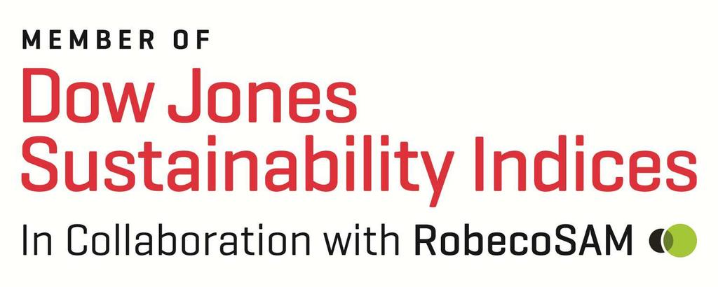 APPENDIX Corporate responsibility certifications Consolidation of its position in the Dow Jones sustainability indices (Europe and Silver Class distinction in