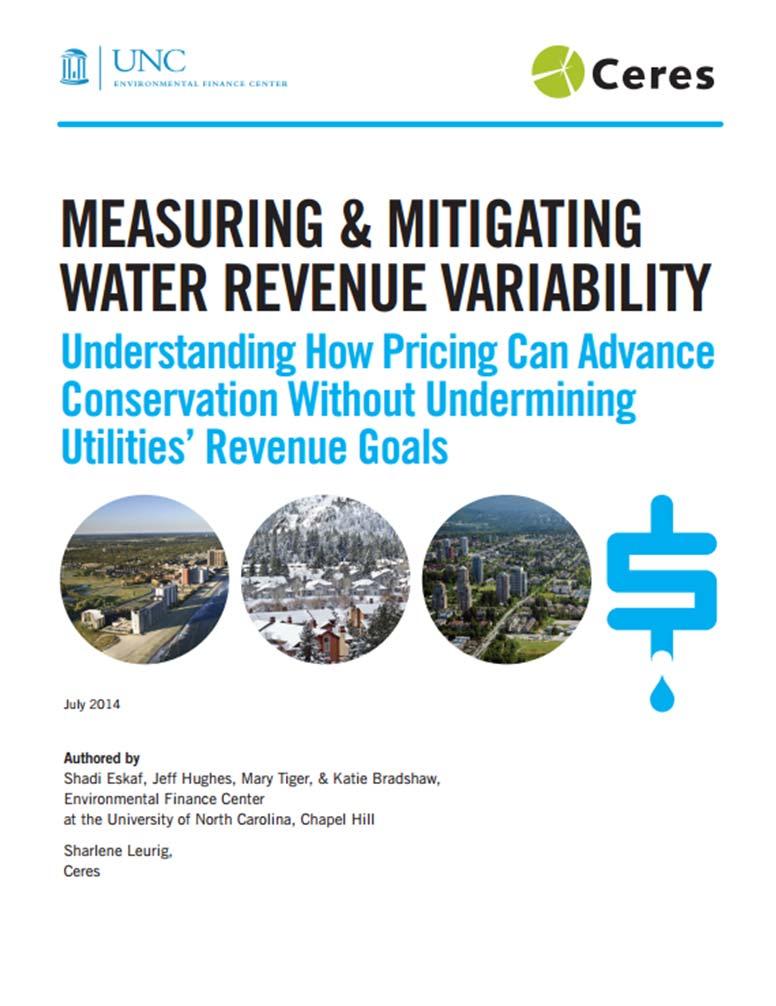 Revenue Variability at 3 Water Utilities Assessed and compared revenue risk of 3