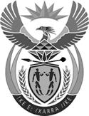 Government Gazette REPUBLIC OF SOUTH AFRICA Regulation Gazette No. 8200 Vol.