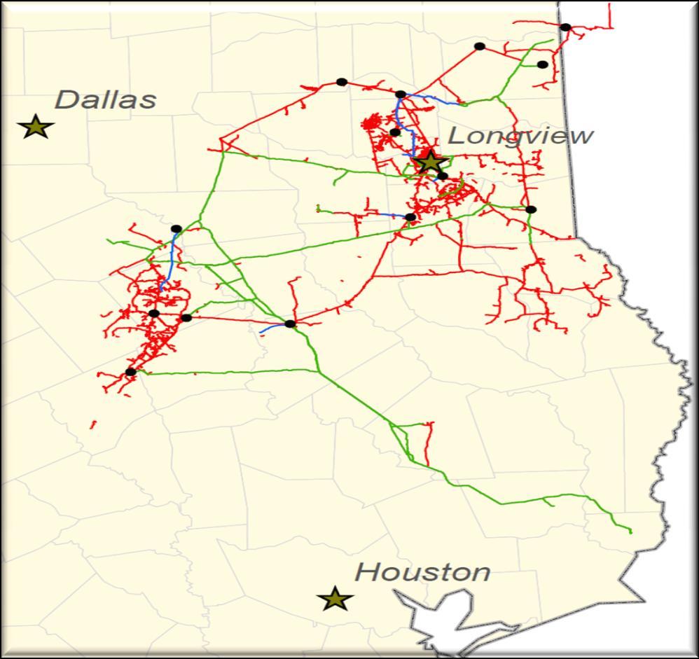 Business Opportunities Large geographic footprint Cotton Valley and other rich gas formations Significant