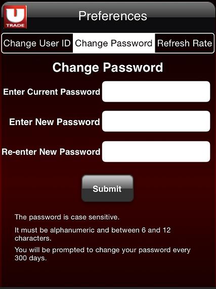 Click on Change Password c.
