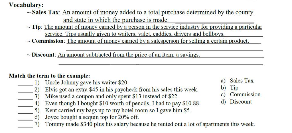 Page 21 -- CCM6+ Unit 9 Measurement Conversions, Percents, Percent Applications Mark Up and Discount Homework Find each Mark Up. Round to nearest 100 th when necessary. 1. Cost: $1.50 2. Cost: $38 3.