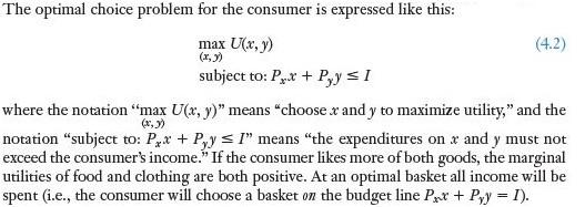 Page 4 -Slope of the budget line = Relative MARKET prices one =how many units of the good on the vertical axis the consumer must give up to purchase unit of the good on the x-axis given the current